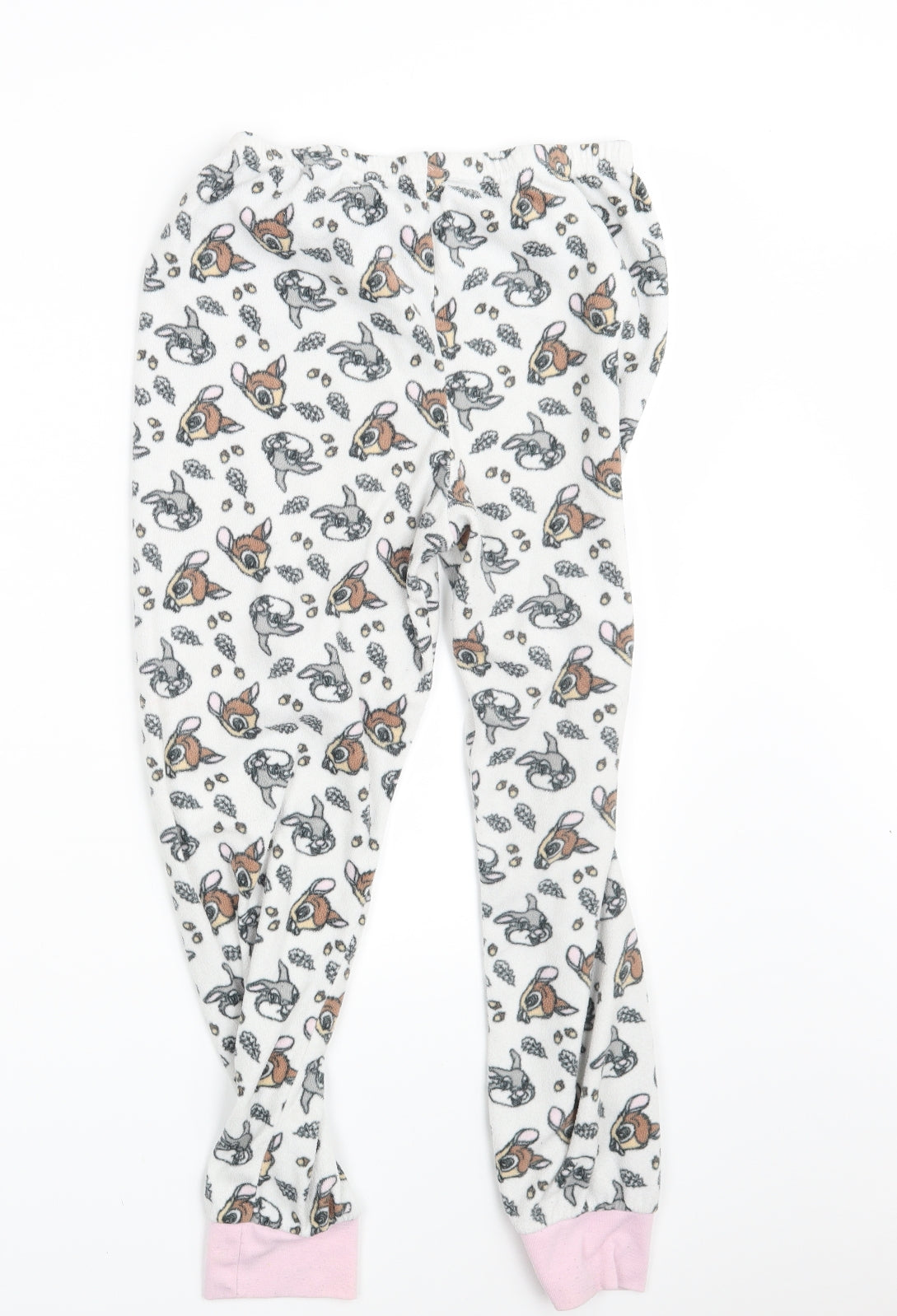 Young Dimension Girls White Animal Print  Jogger Trousers Size 11-12 Years