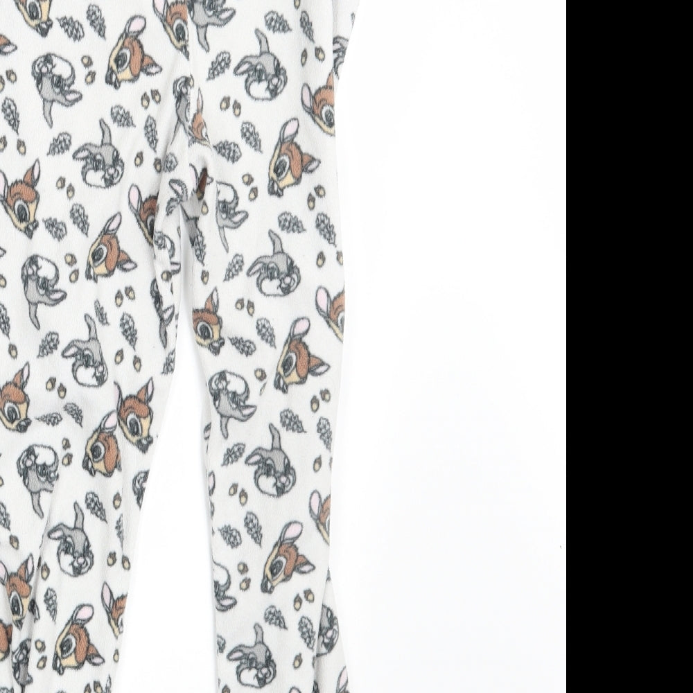 Young Dimension Girls White Animal Print  Jogger Trousers Size 11-12 Years