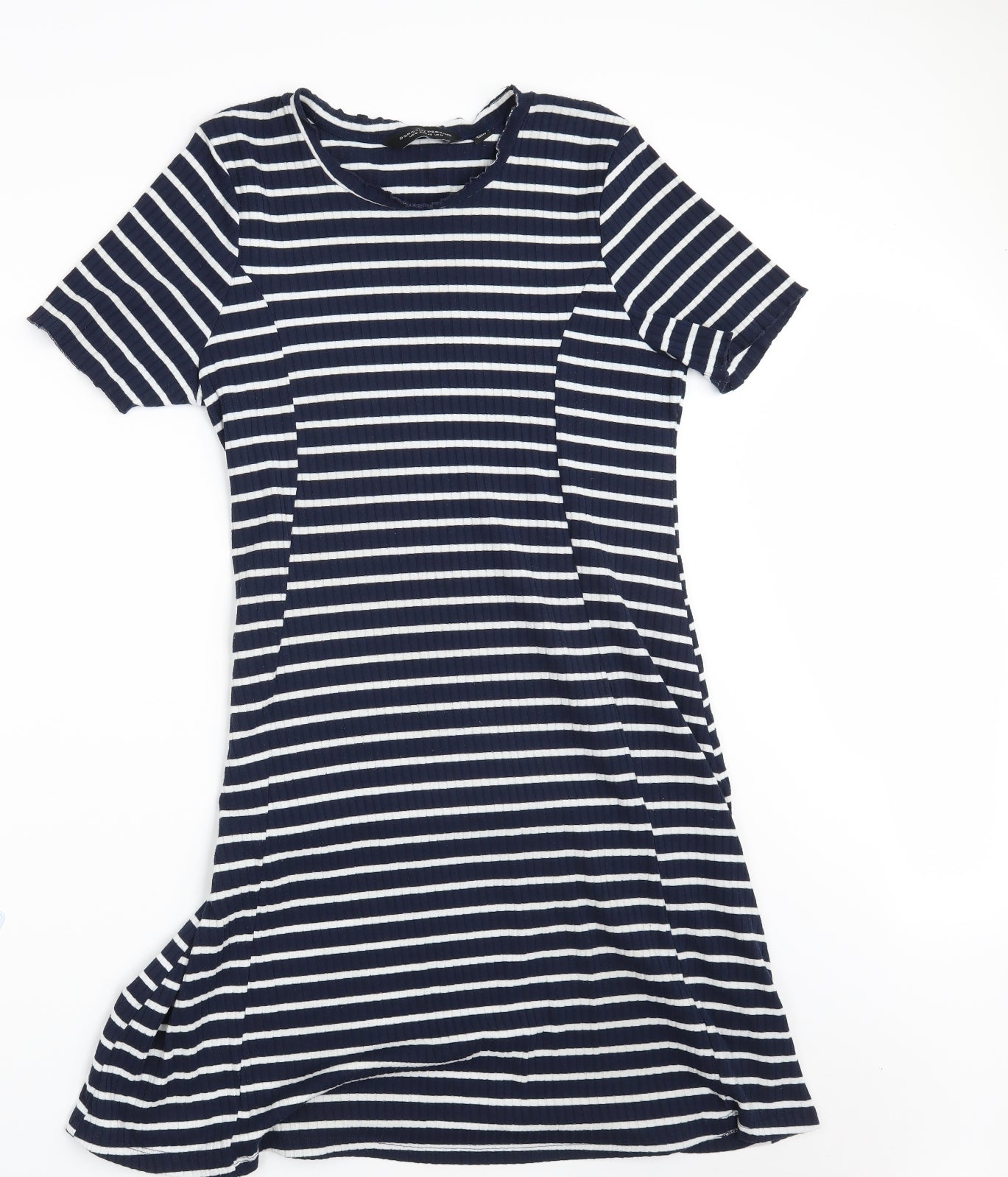 Dorothy Perkins Womens Blue Striped  T-Shirt Dress  Size 14