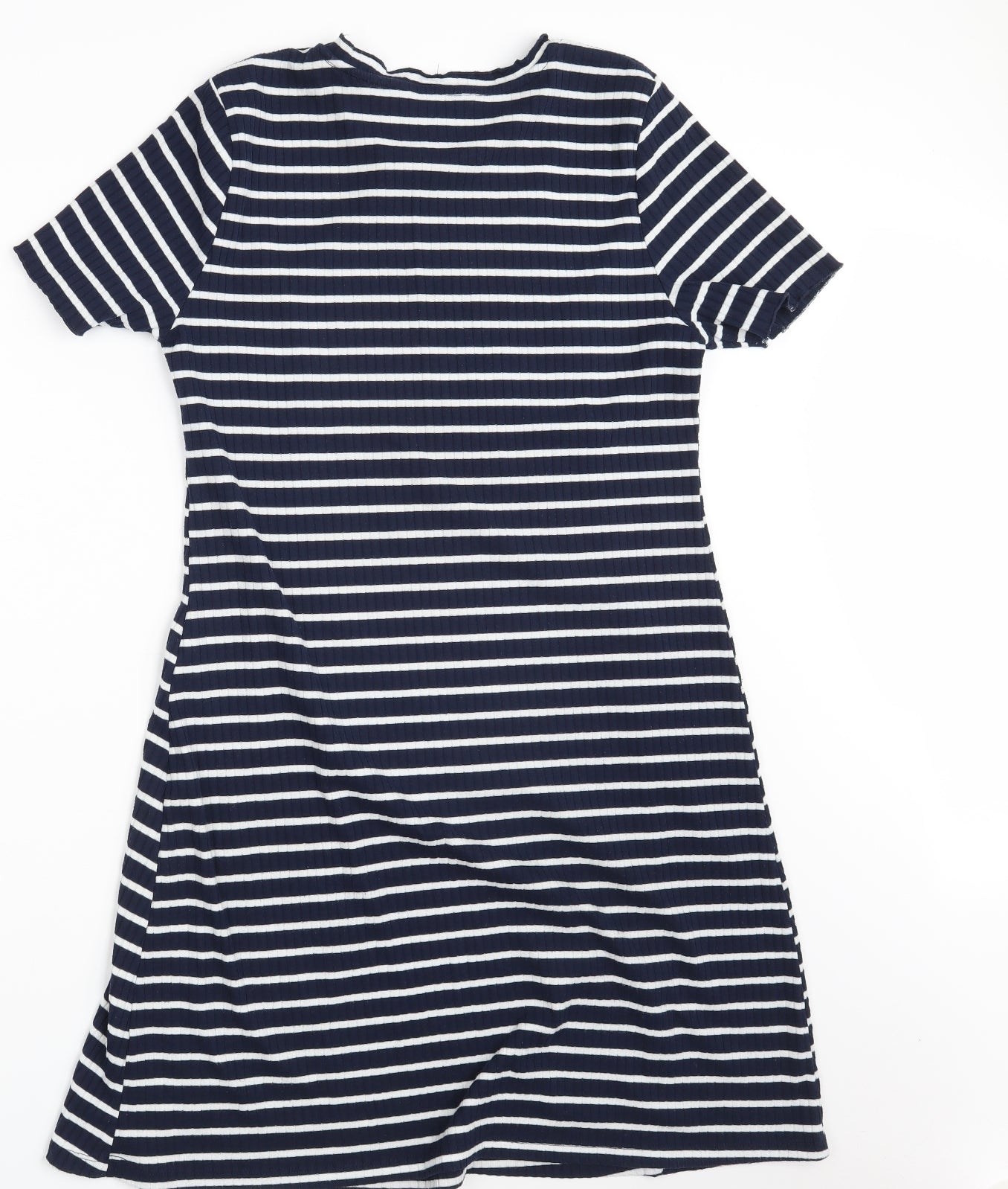 Dorothy Perkins Womens Blue Striped  T-Shirt Dress  Size 14