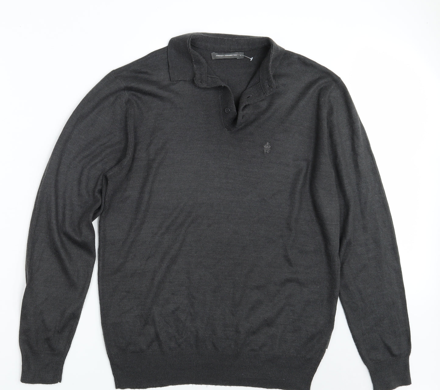 French Connection Mens Grey   Pullover Jumper Size L