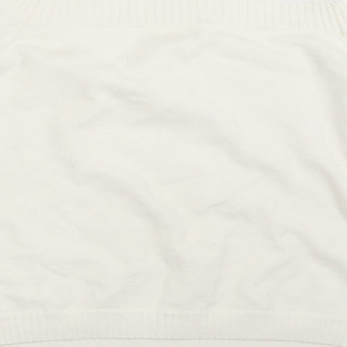 Honey Punch Womens Ivory  Rayon Pullover Jumper Size M