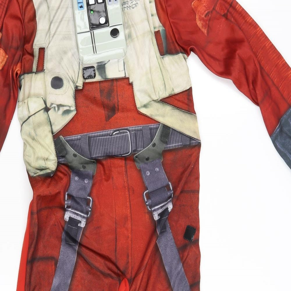 Star Wars Boys Red    One Piece Size 7-8 Years  - Inside Leg 20 Inches