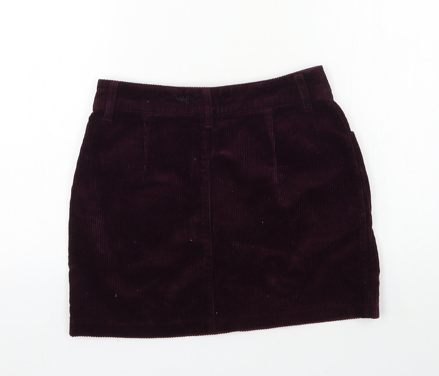FOREVER 21 Womens Purple  Corduroy A-Line Skirt Size S
