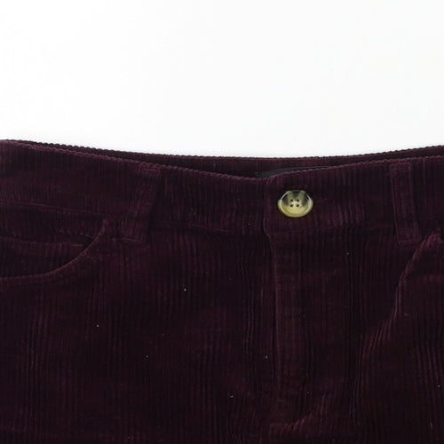 FOREVER 21 Womens Purple  Corduroy A-Line Skirt Size S