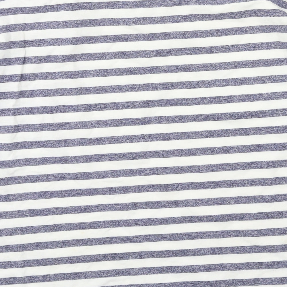 Selected Femme Womens Blue Striped Jersey Basic T-Shirt Size S