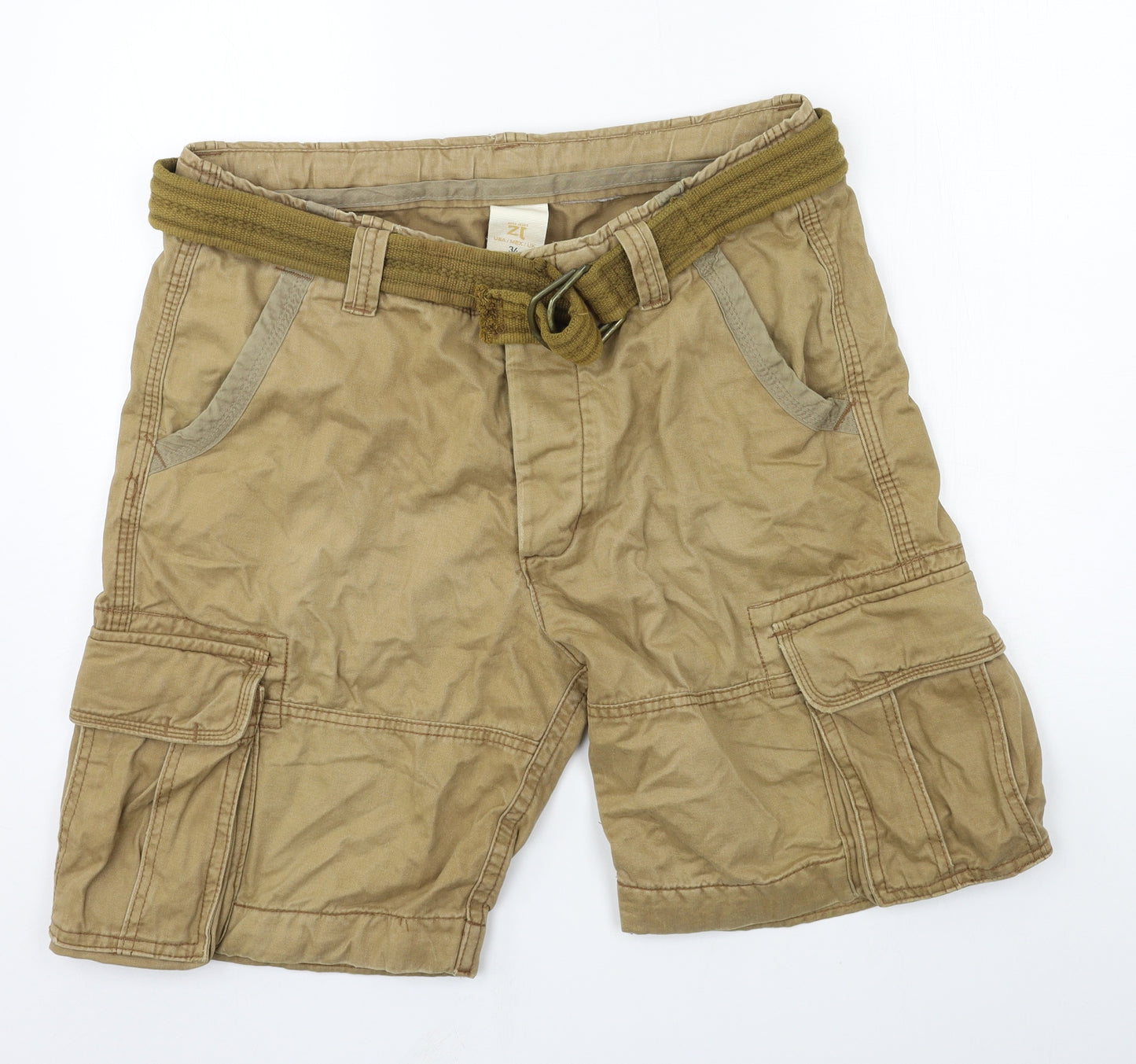 Zara Mens Brown   Bermuda Shorts Size 34 in
