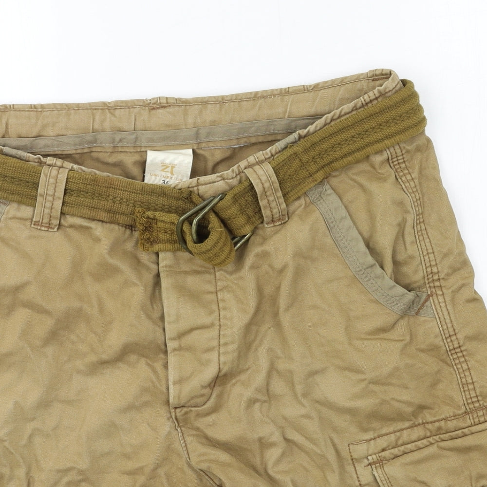 Zara Mens Brown   Bermuda Shorts Size 34 in