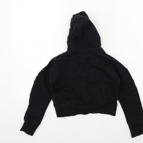 USA Pro Girls Black  Jersey Pullover Hoodie Size 9-10 Years