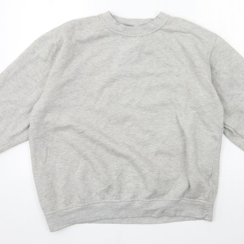 Uneek Womens Grey  Jersey Pullover Sweatshirt Size L