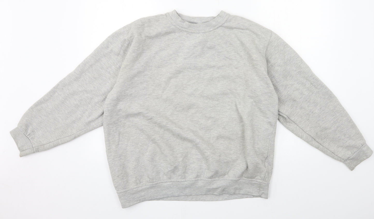 Uneek Womens Grey  Jersey Pullover Sweatshirt Size L