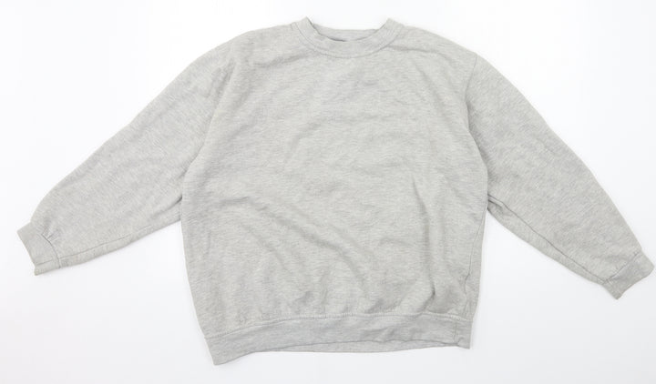 Uneek Womens Grey  Jersey Pullover Sweatshirt Size L