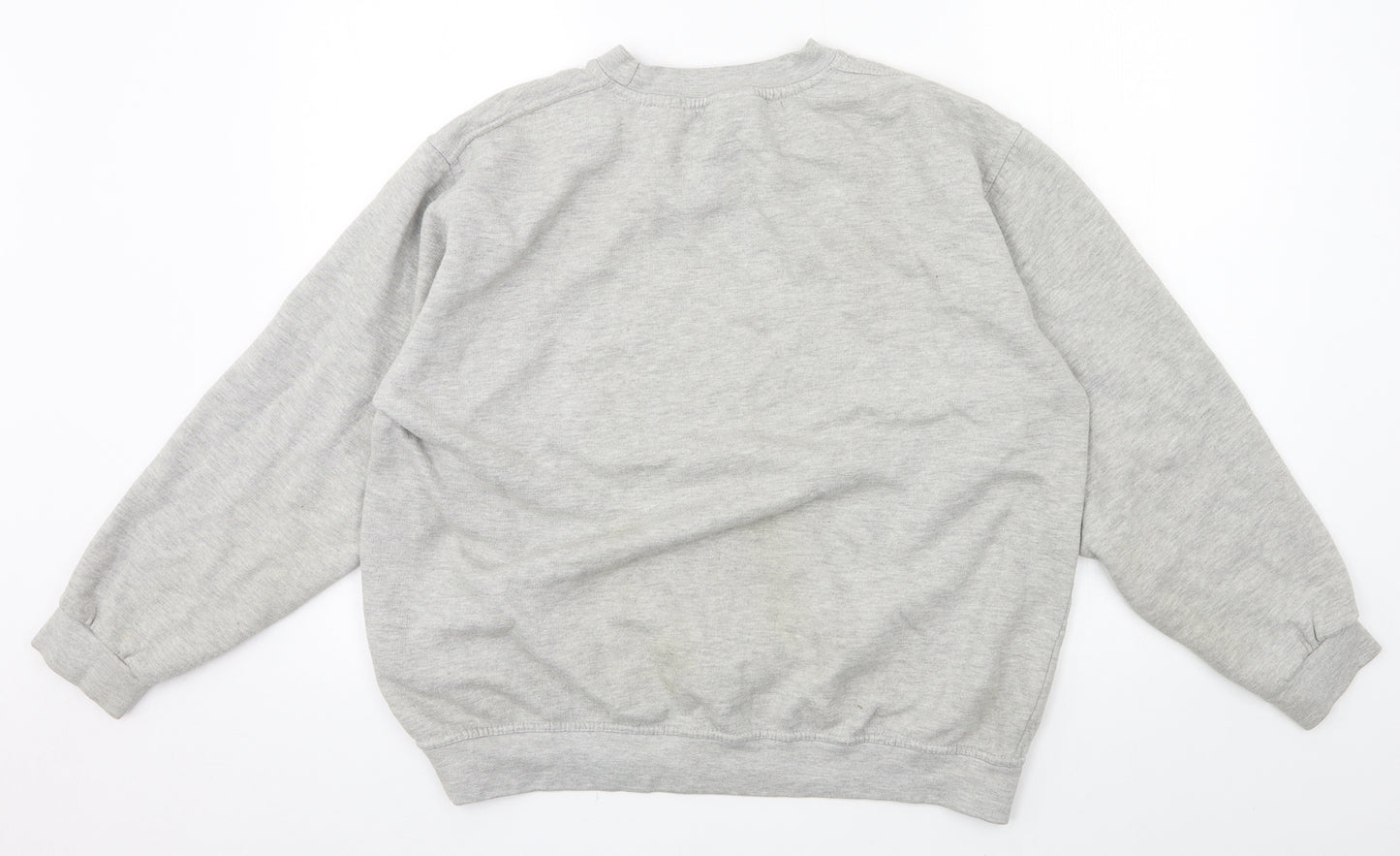 Uneek Womens Grey  Jersey Pullover Sweatshirt Size L