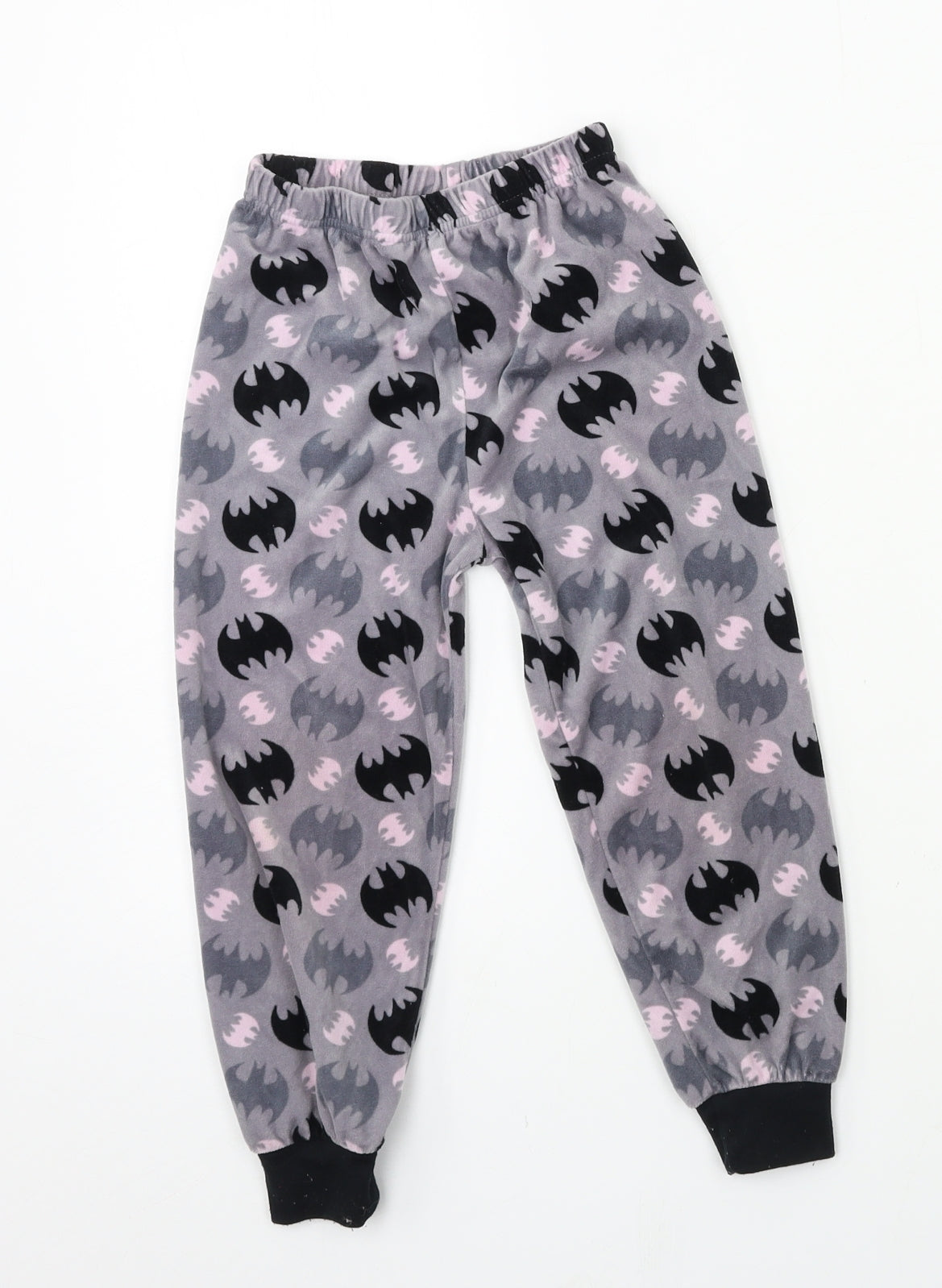Primark Boys Green Geometric Velour  Pyjama Pants Size 4-5 Years  - Batman