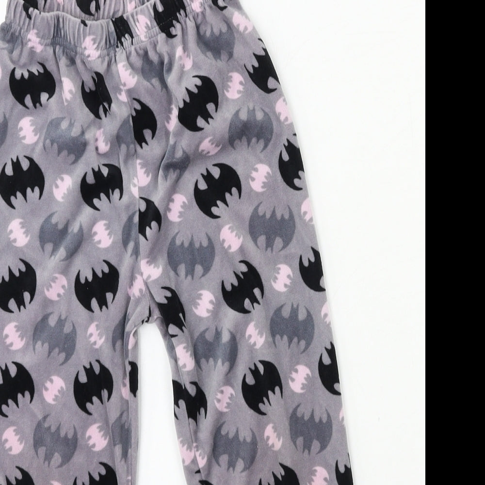 Primark Boys Green Geometric Velour  Pyjama Pants Size 4-5 Years  - Batman