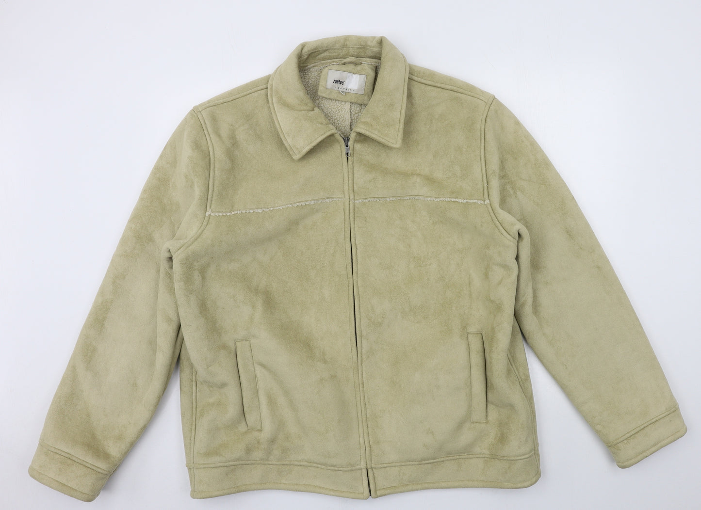 Zantos Mens Beige  Velvet Jacket  Size XL