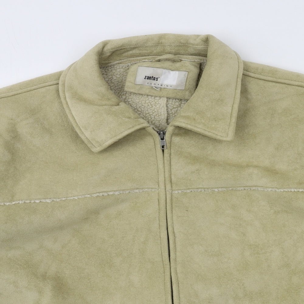 Zantos Mens Beige  Velvet Jacket  Size XL