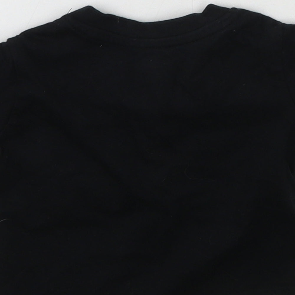 Batman Boys Black Geometric Jersey Basic T-Shirt Size 3-6 Months
