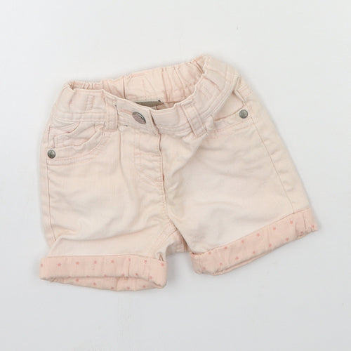 NEXT Girls Pink  Denim Cropped Jeans Size 6-9 Months
