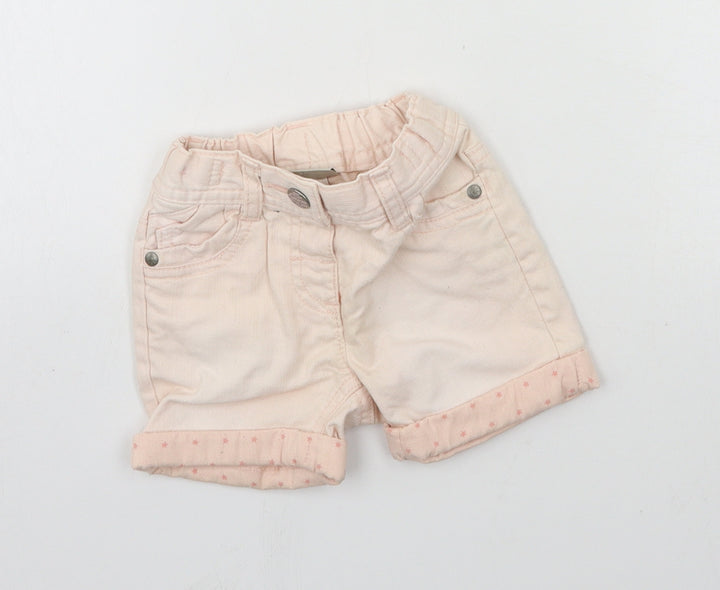 NEXT Girls Pink  Denim Cropped Jeans Size 6-9 Months