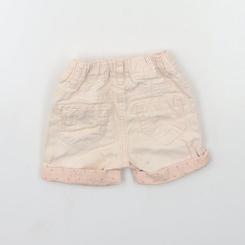 NEXT Girls Pink  Denim Cropped Jeans Size 6-9 Months
