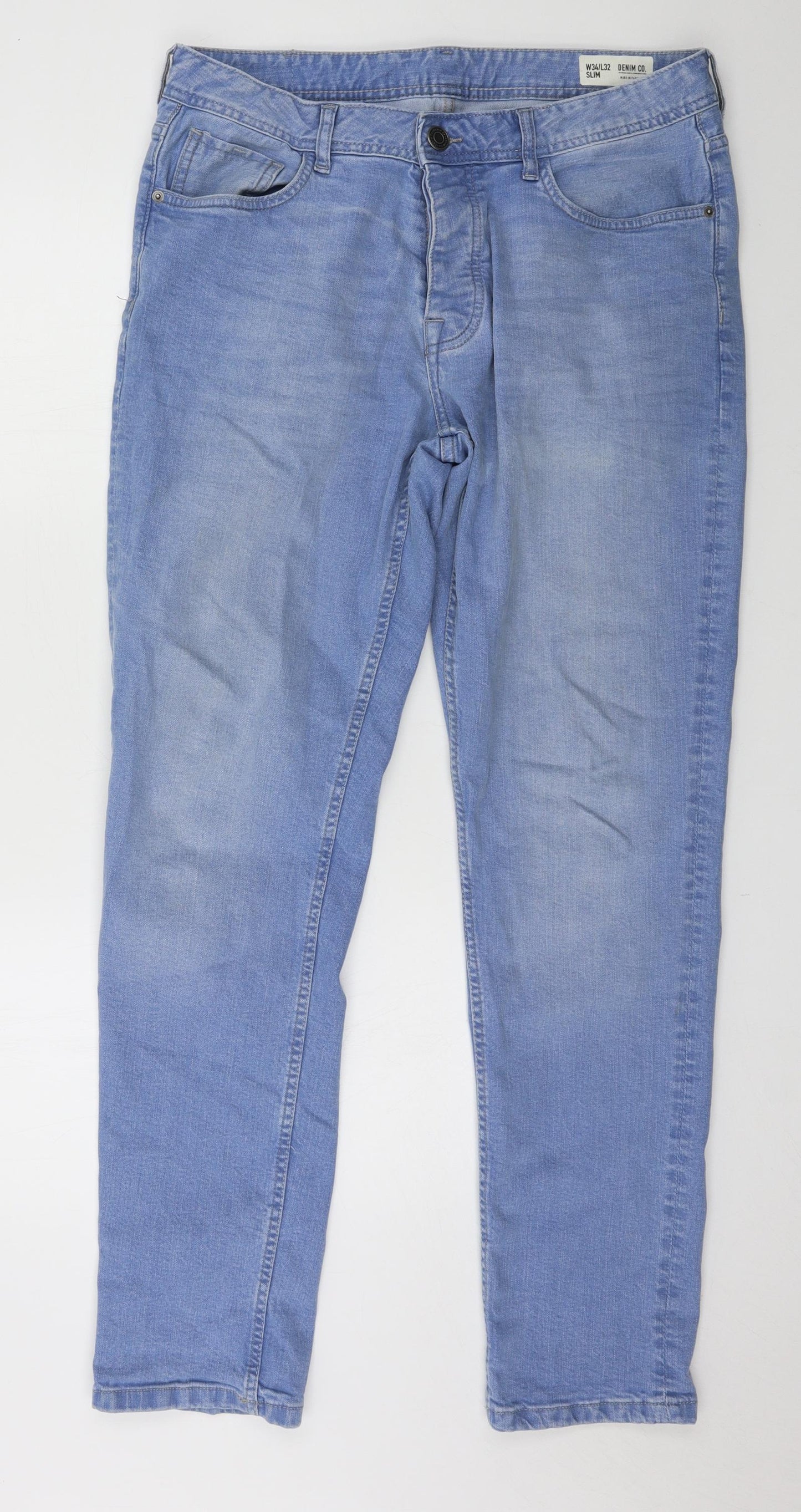 NEXT Mens Blue  Denim Straight Jeans Size 34 in L32 in