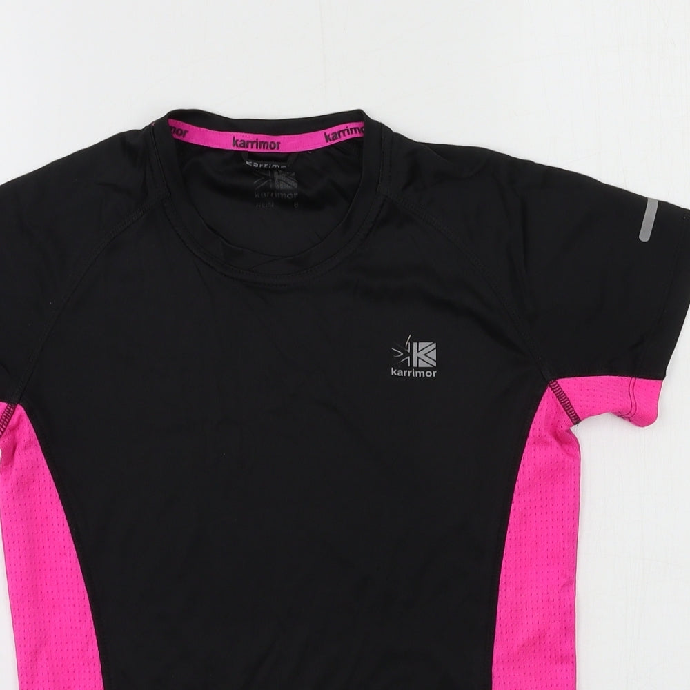 Karrimor Womens Black  Jersey Basic T-Shirt Size 8
