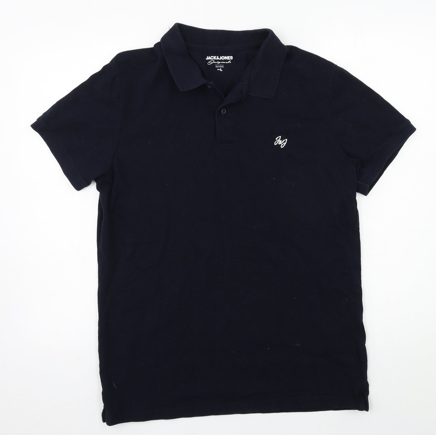 JACK & JONES Mens Blue  Jersey  Polo Size L