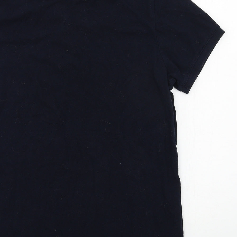 JACK & JONES Mens Blue  Jersey  Polo Size L