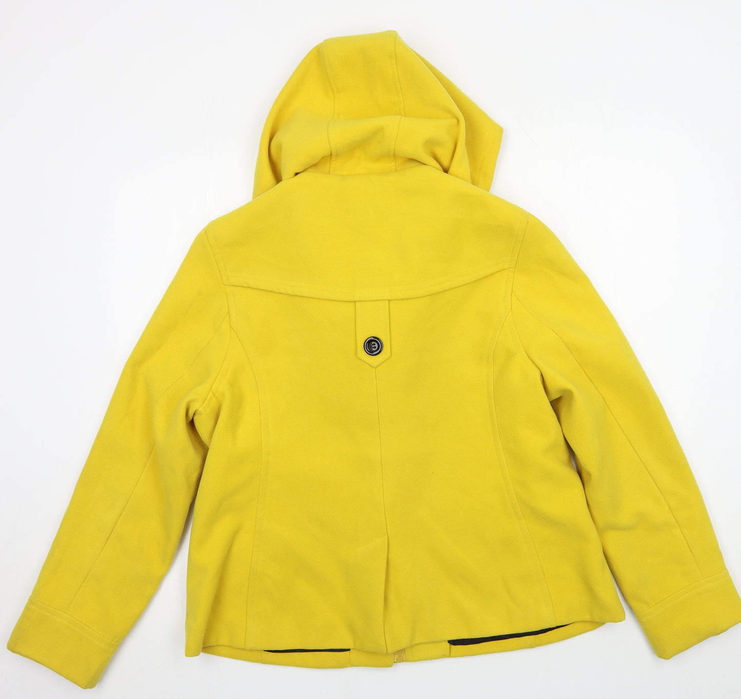 Internacionale Womens Yellow   Pea Coat Coat Size 18