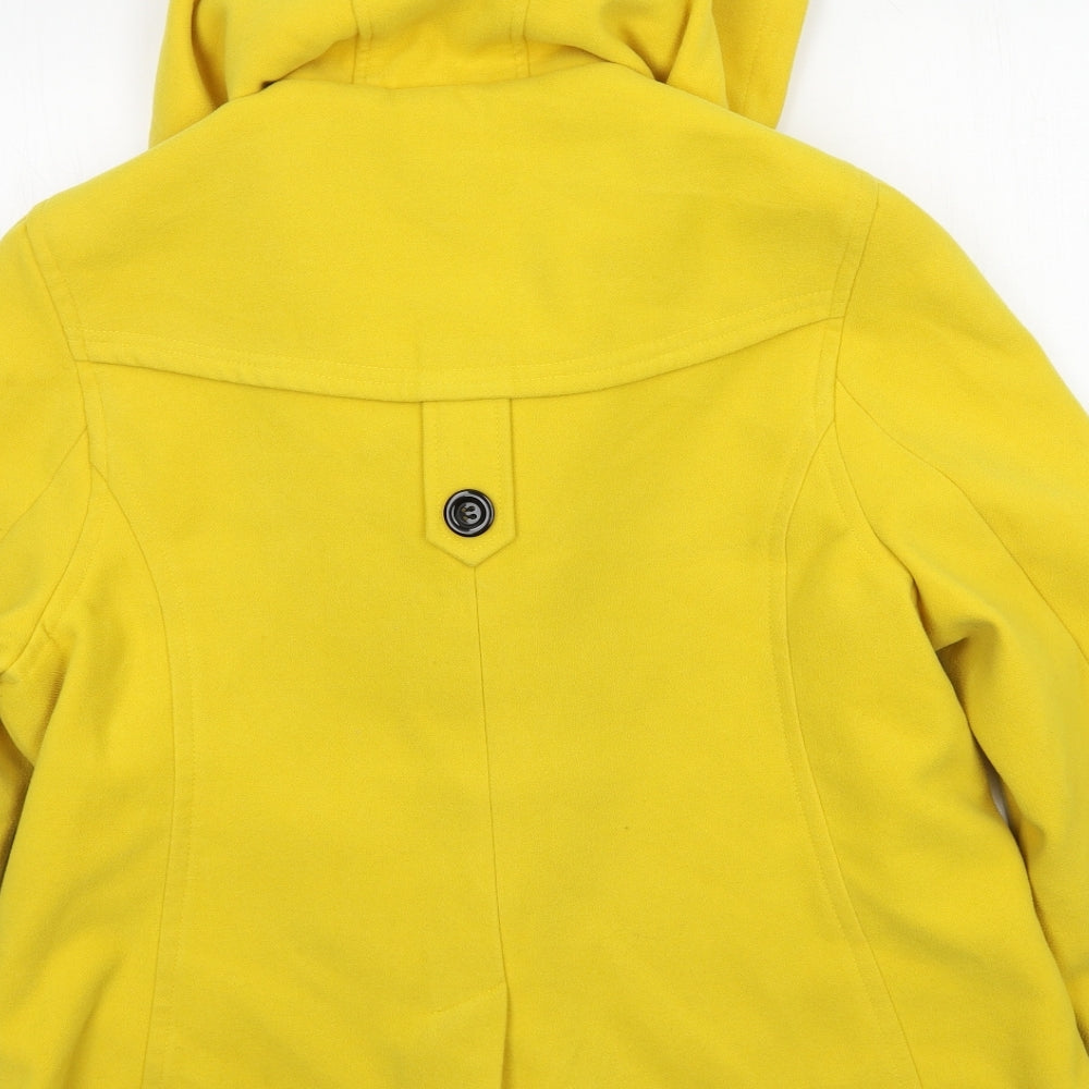 Internacionale Womens Yellow   Pea Coat Coat Size 18