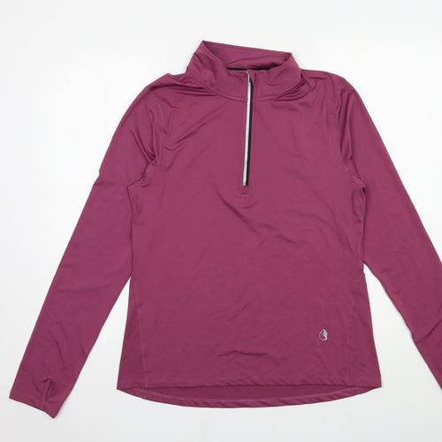 Icy Zone Mens Purple  Jersey Pullover Sweatshirt Size L