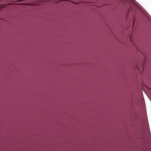 Icy Zone Mens Purple  Jersey Pullover Sweatshirt Size L