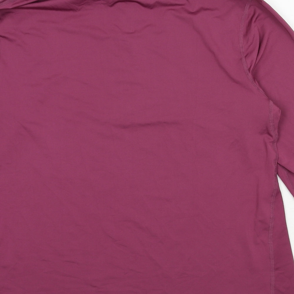 Icy Zone Mens Purple  Jersey Pullover Sweatshirt Size L