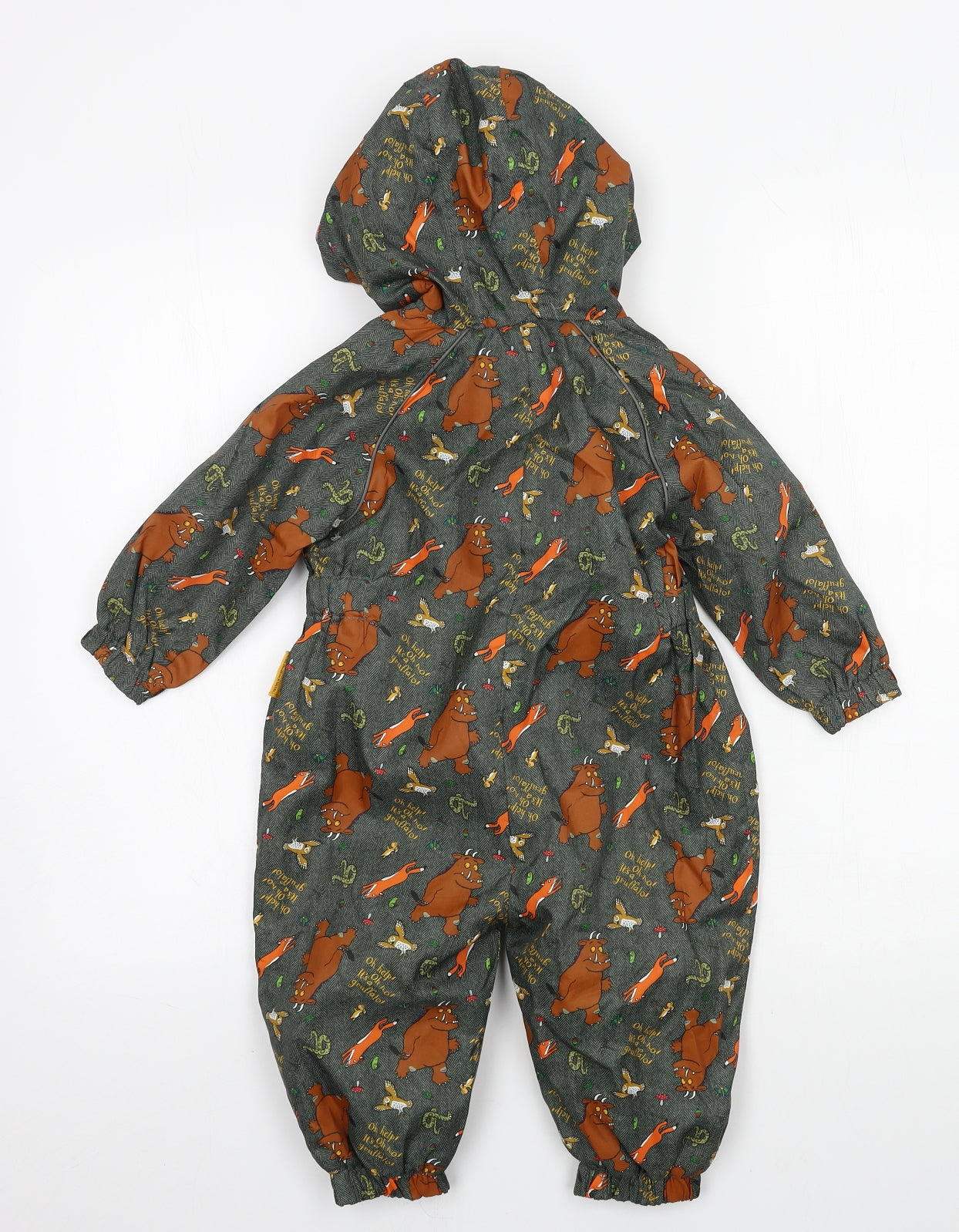 TU Boys Green Geometric  Basic Coat Snowsuit Size 9-12 Months  - GRUFFALO