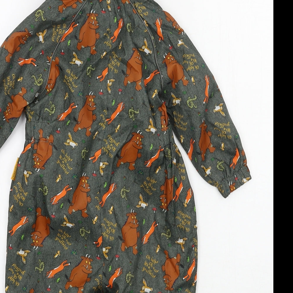 TU Boys Green Geometric  Basic Coat Snowsuit Size 9-12 Months  - GRUFFALO