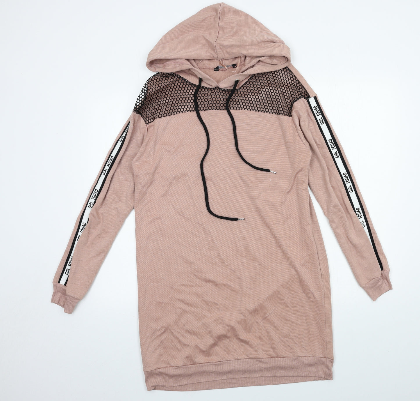 Select Womens Pink  Jersey Pullover Hoodie Size 12