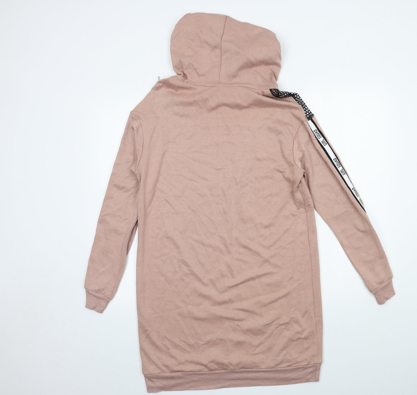 Select Womens Pink  Jersey Pullover Hoodie Size 12