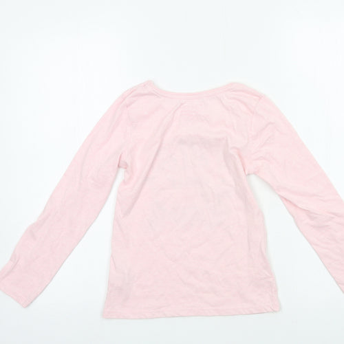 Primark Girls Pink  Jersey Basic T-Shirt Size 8-9 Years  - Follow yours Dreams