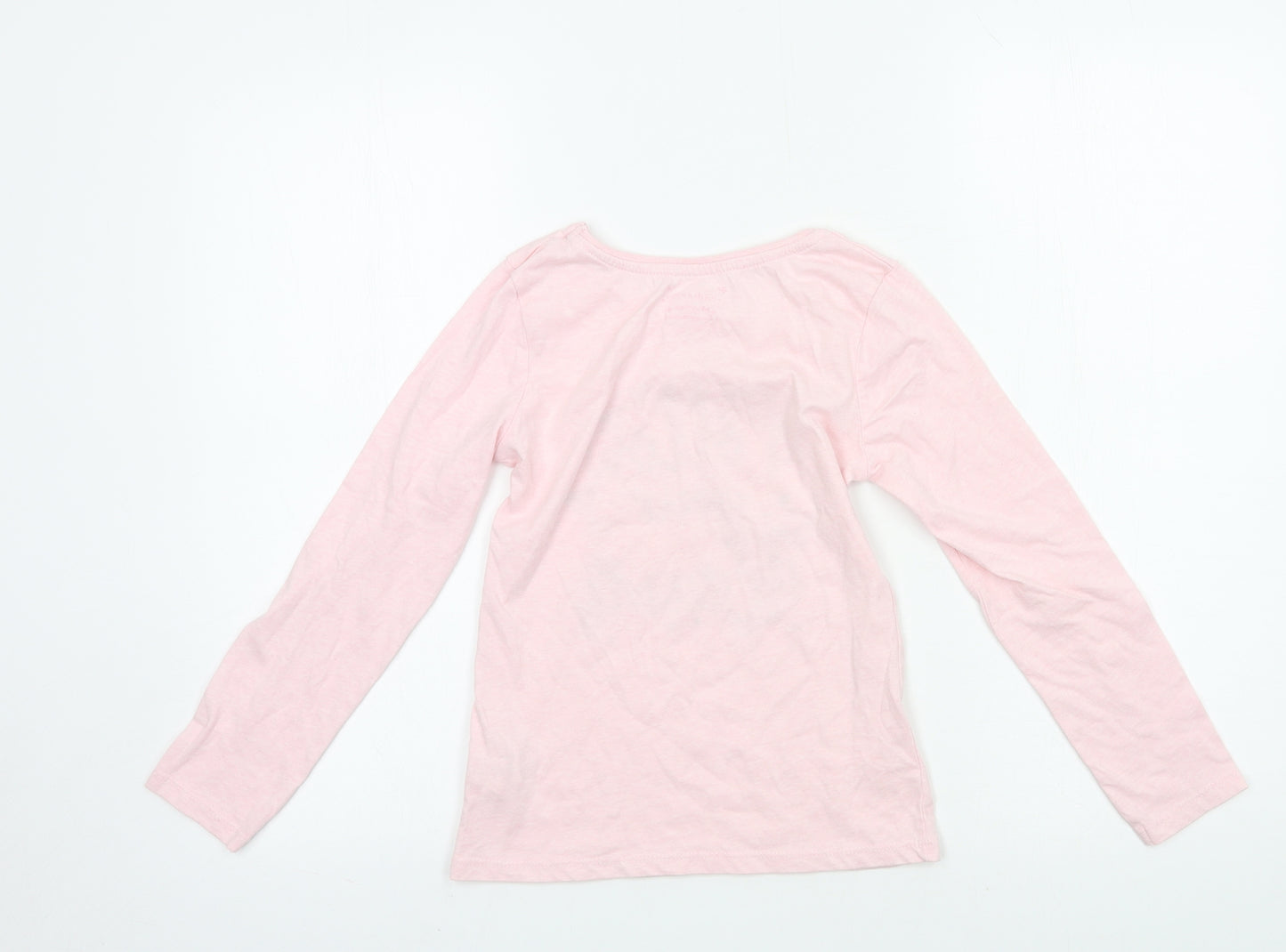 Primark Girls Pink  Jersey Basic T-Shirt Size 8-9 Years  - Follow yours Dreams