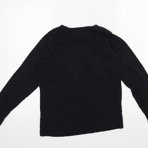 PEP & CO Girls Black  Jersey Top Pyjama Top Size 11-12 Years  - Hulacorn