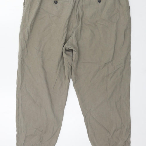 Zara Mens Grey   Cropped Trousers Size L L22 in