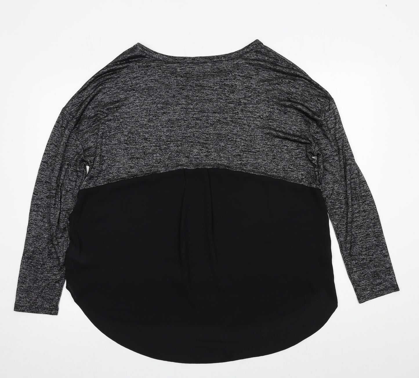 Paraphrase Womens Grey  Jersey Basic Blouse Size 16