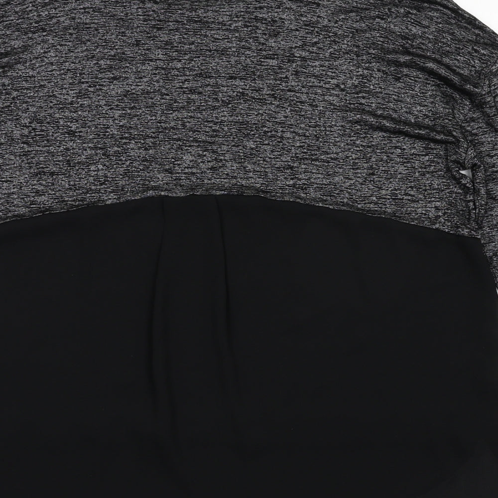 Paraphrase Womens Grey  Jersey Basic Blouse Size 16