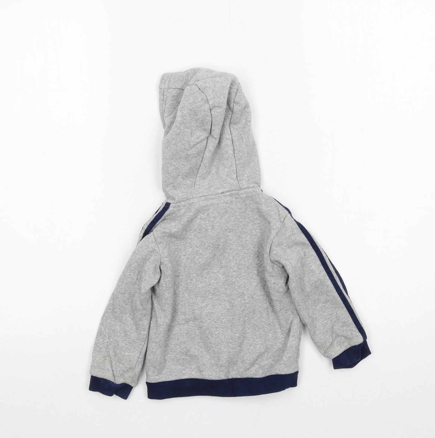 adidas Boys Green Striped Jersey Jacket  Size 9-12 Months