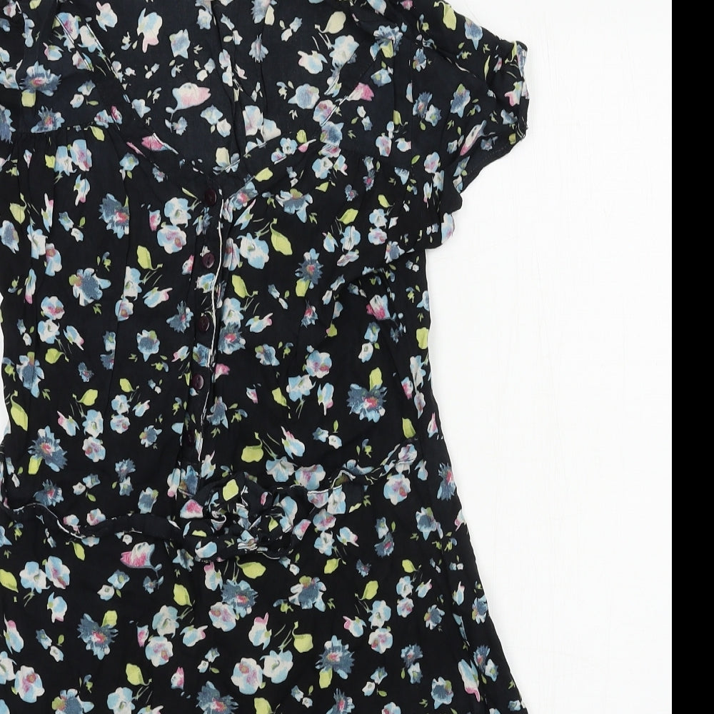 Peacocks Womens Blue   Skater Dress  Size 8