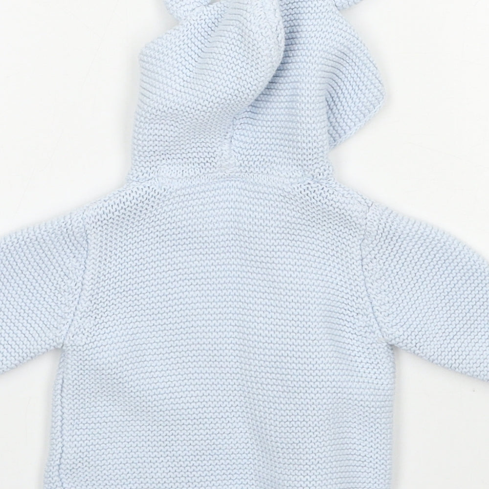 NEXT Boys Blue  Knit Cardigan Jumper Size 0-3 Months