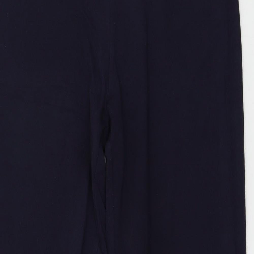 Marks and Spencer Womens Blue  Jersey Jogger Trousers Size 14 L27 in