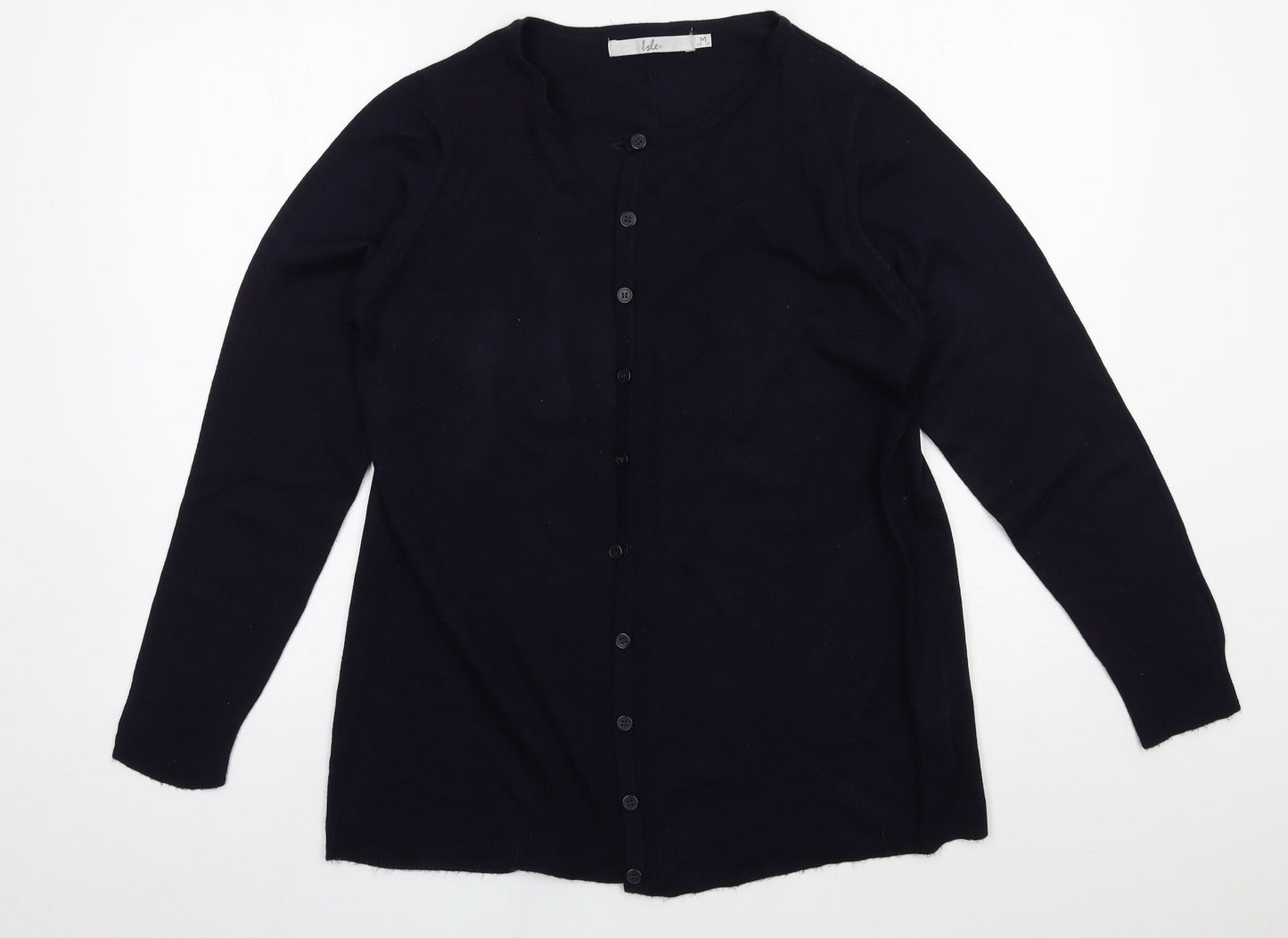 Isle Womens Blue  Knit Cardigan Jumper Size 14