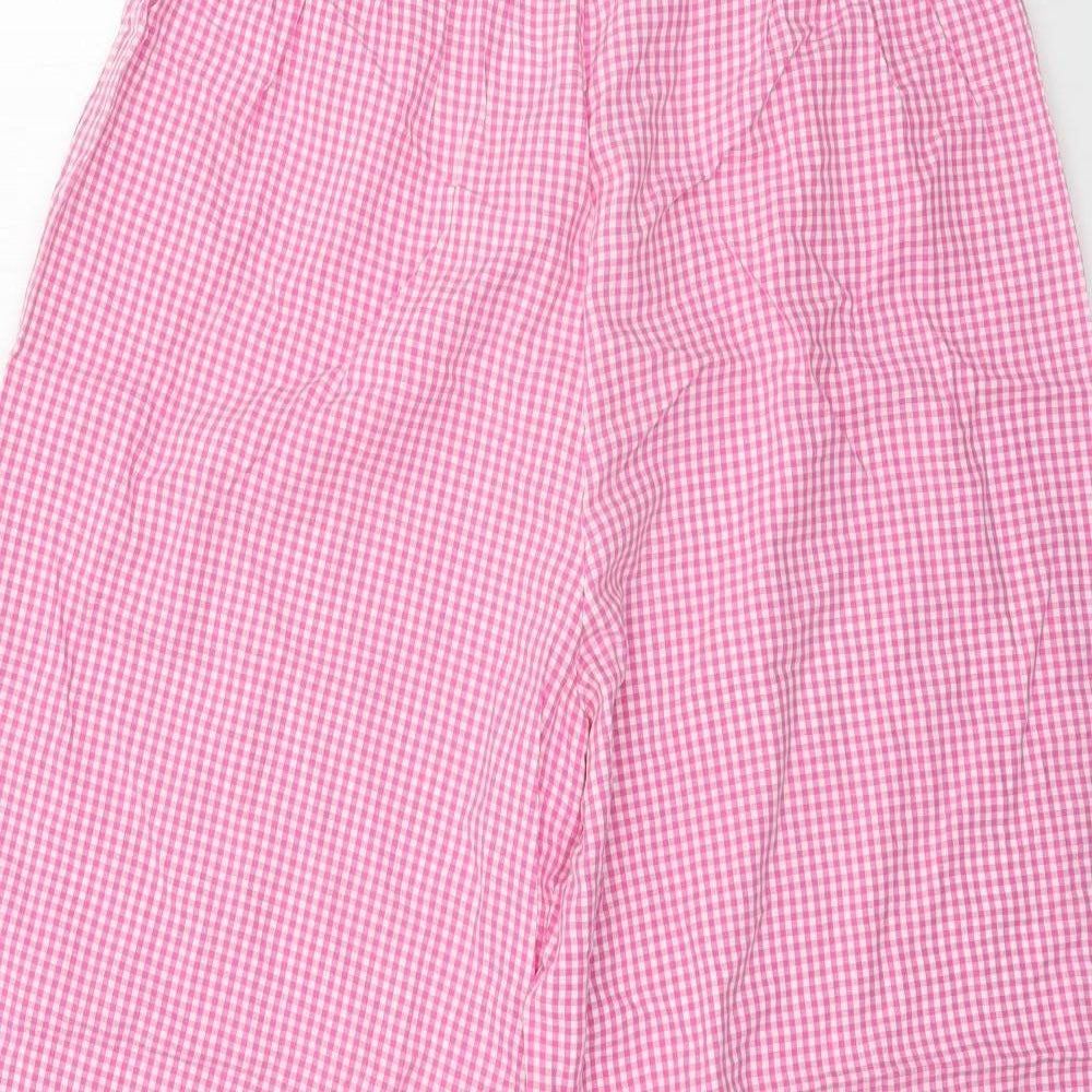 Tesco Womens Pink Check  Capri Pyjama Pants Size L